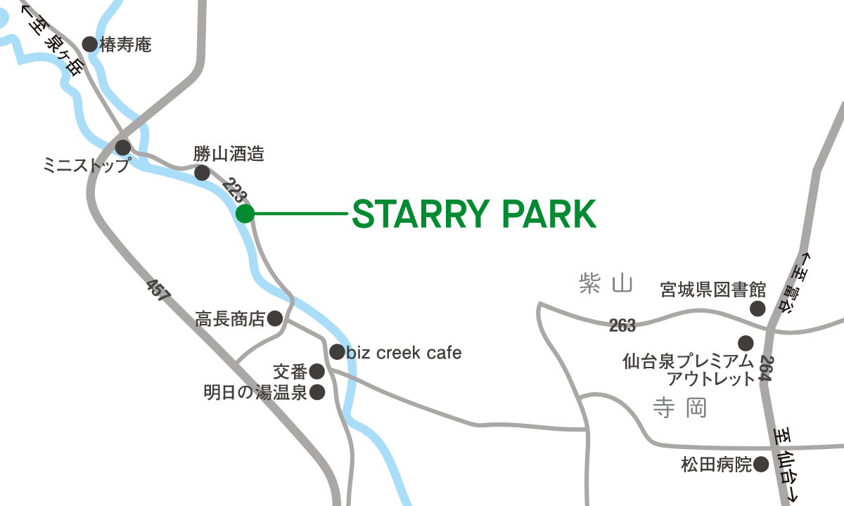 STARRY PARK 泉ヶ岳地図
