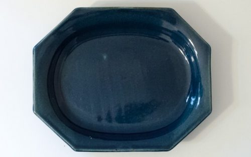 陶房マルヨウのオーバル八角平皿