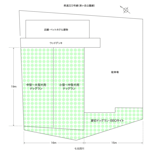 STARRY PARK 泉ヶ岳の配置図